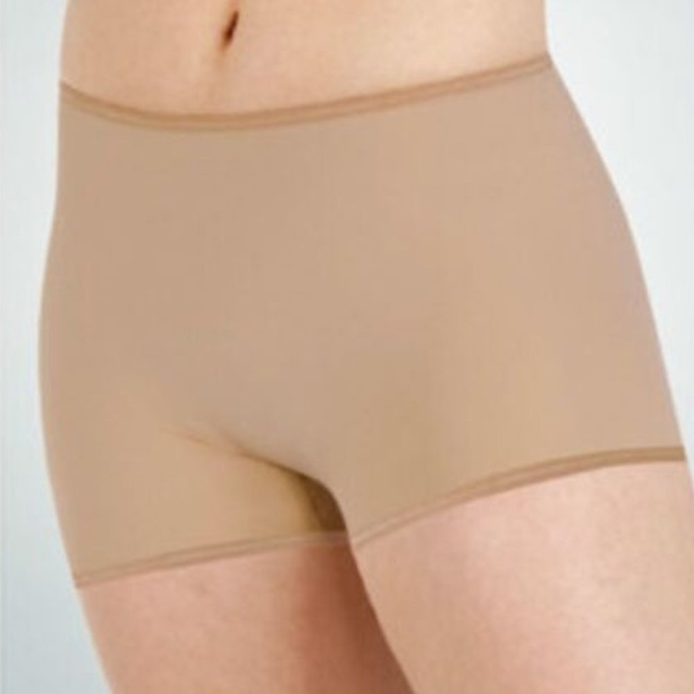 Body Wrappers 289 Women's Large (10-12) Nude Hot Shorts Boy Cut Briefs Trunks